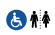 Universal toilet icon